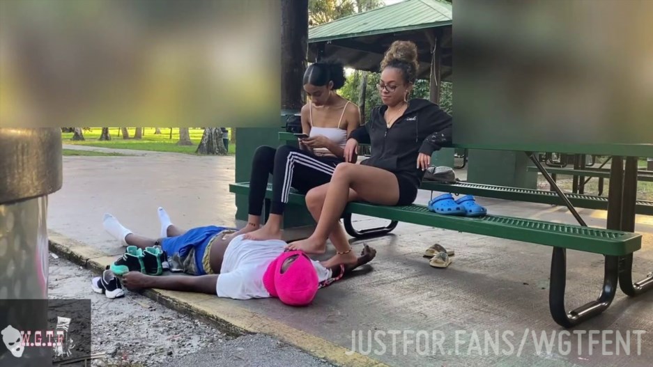 WeGotTheFeet ENT - Double Latina Public Sneaker And Foot Humiliation